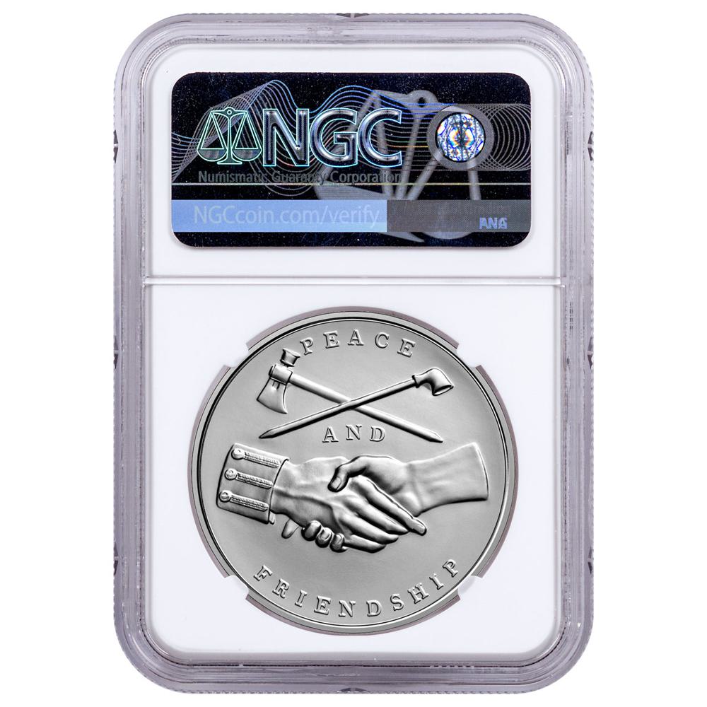 2021 United States Presidential Medal John Tyler 1 oz Silver Matte