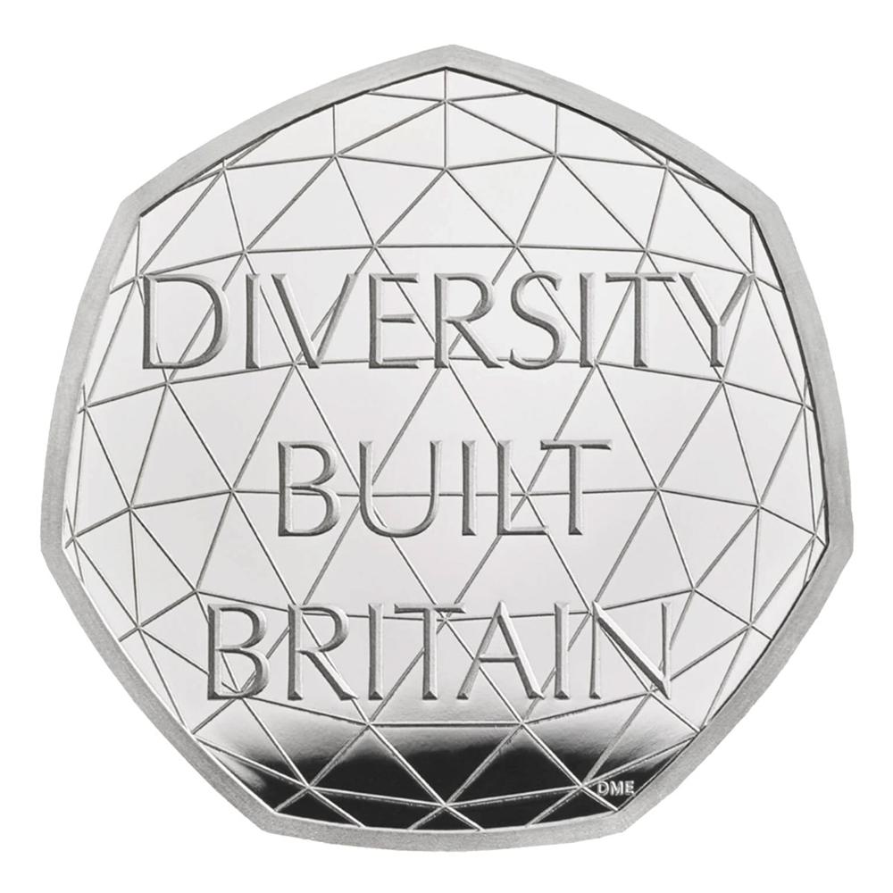 2020 U.K. 50p Celebrating British Diversity 8g Silver Proof Coin