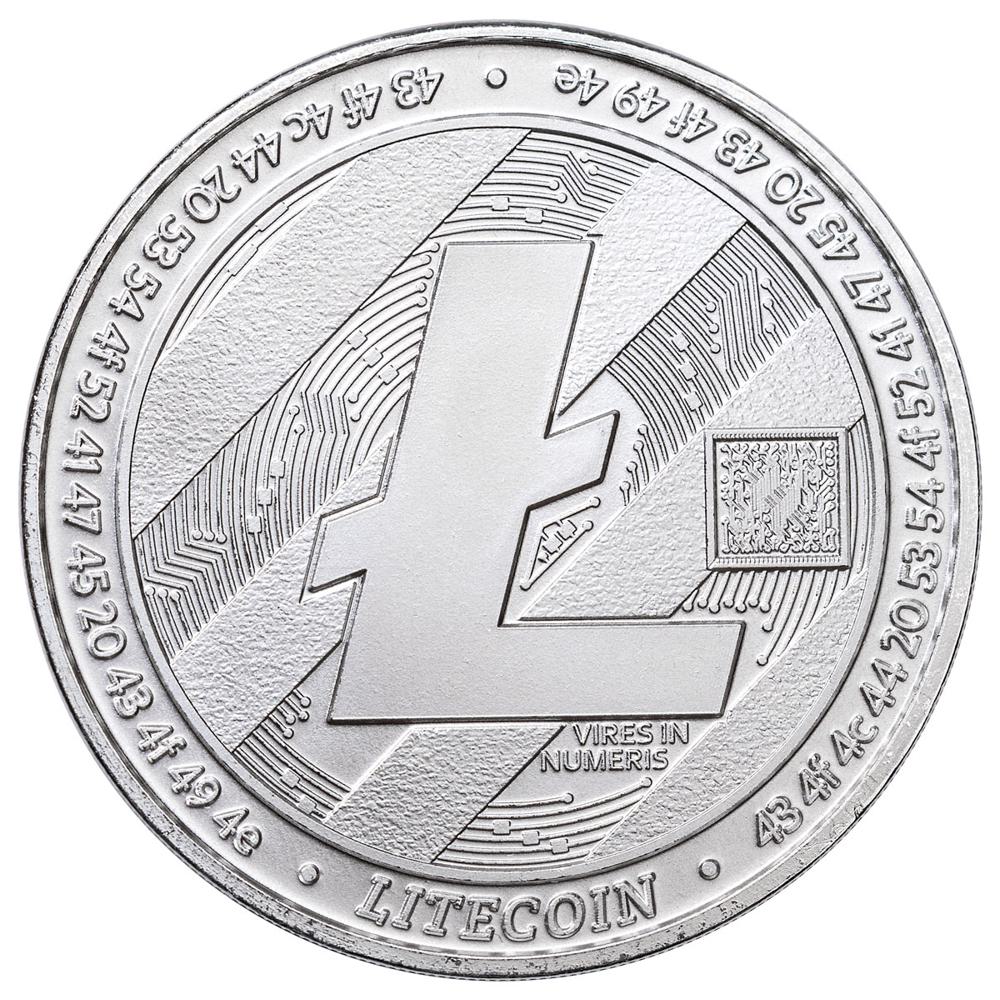 2020 Chad 1 oz Silver LiteCoin Crypto Coin BU - Pinehurst Coins