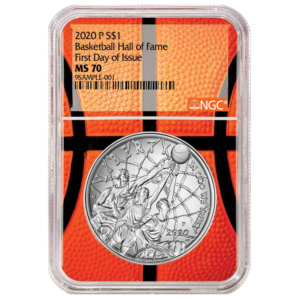 2020-P Basketball Hall of Fame Silver Dollar - Pinehurst Coins