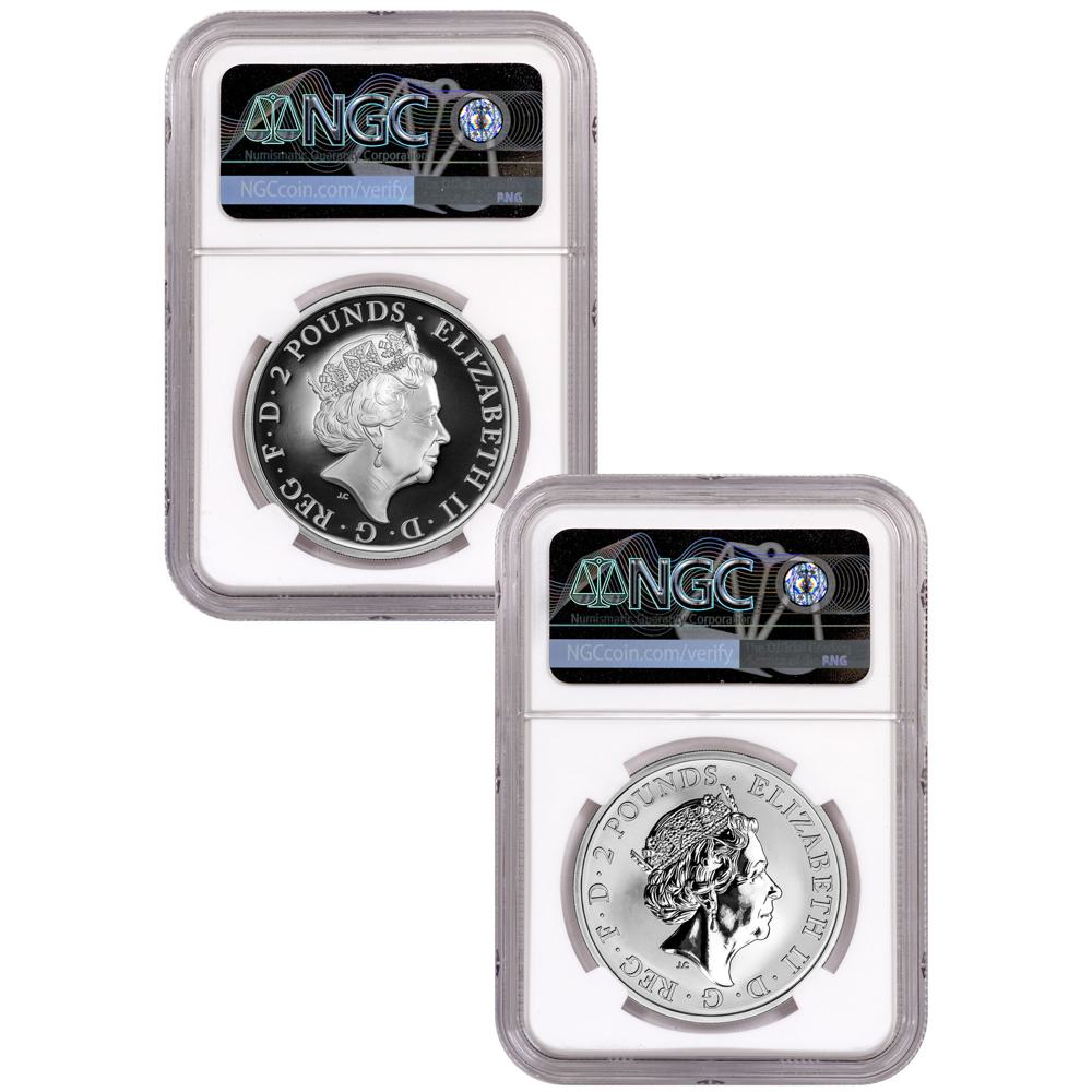 2017 2 Pound Great Britain Landmarks of Britain - Big Ben 2pc Set