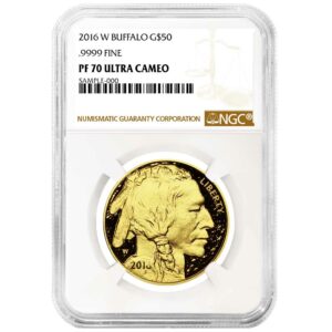 2016-W Proof $50 American Gold Buffalo 1 oz NGC PF70UC Brown Label
