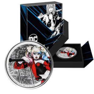 DC Villain Harley Quinn 3 oz Silver Coin