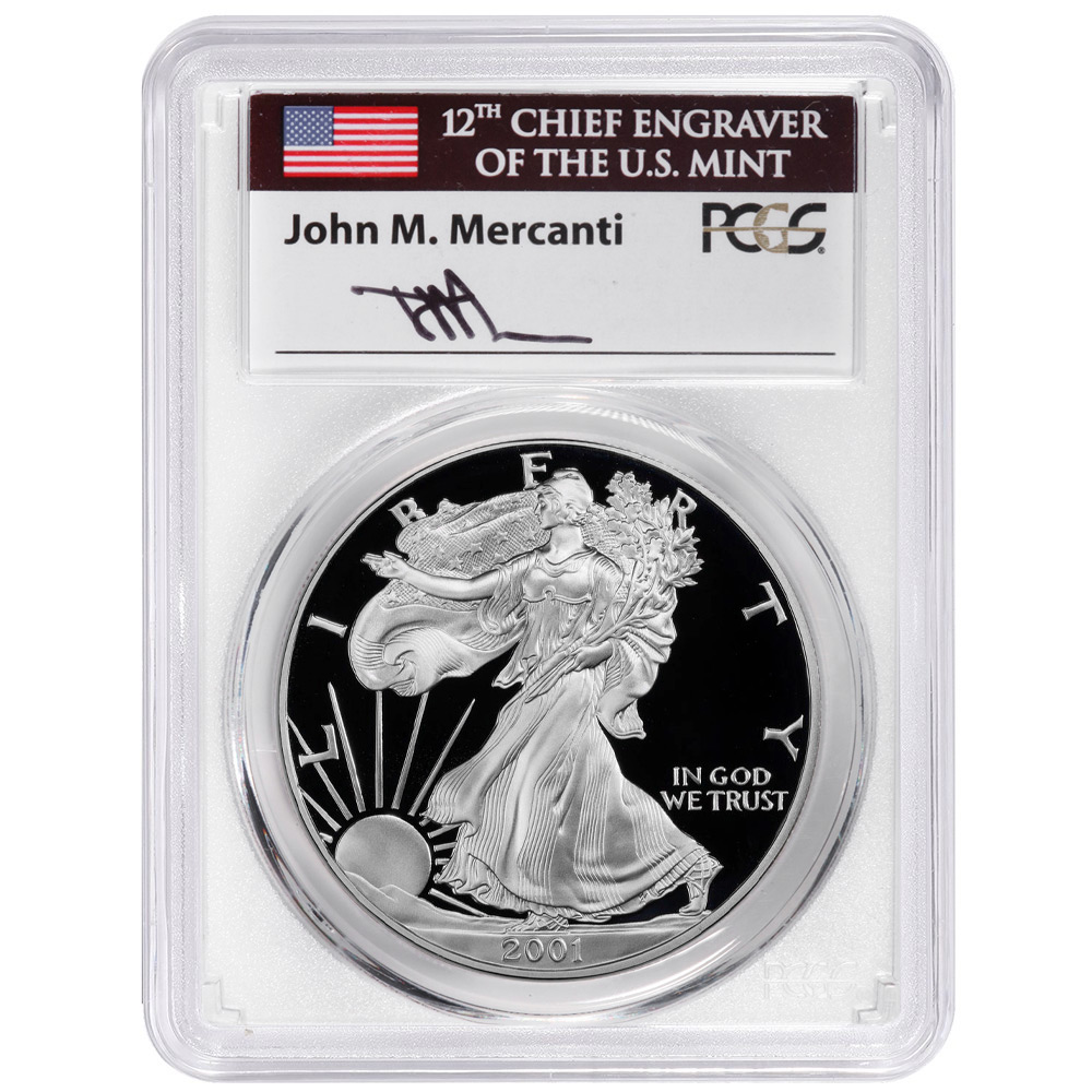 2001-W Proof $1 American Silver Eagle