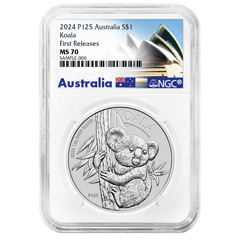 2024-P $1 Australian Silver Koala NGC MS70 FR Australia Label