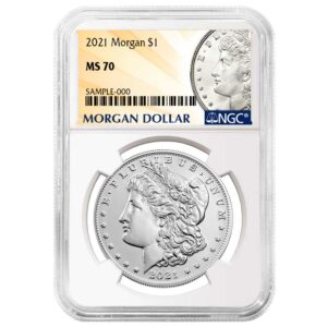 2021 $1 Morgan Silver Dollar NGC MS70 Morgan Label