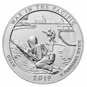 2019 Silver ATB War in Pacific National Historical Park 5 oz Brilliant Uncirculated
