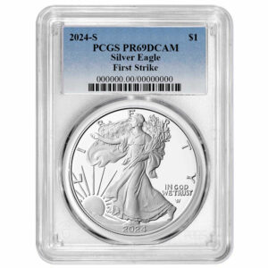 2024-S Proof $1 American Silver Eagle PCGS PR69DCAM FS Blue Label