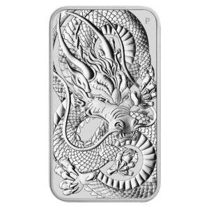 2021-P $1 Australian Silver Dragon Rectangle .9999 1 oz Coin