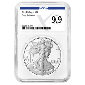 2024-S Proof $1 American Silver Eagle NGCX PF9.9 ER X Label