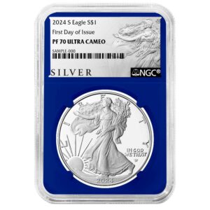 2024-S Proof $1 American Silver Eagle NGC PF70UC FDI ALS Label Blue Core