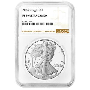 2024-S Proof $1 American Silver Eagle NGC PF70UC Brown Label