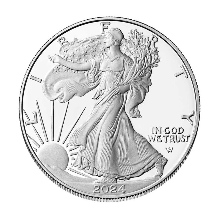 2024S Proof 1 American Silver Eagle Box, OGP & COA Pinehurst Coins