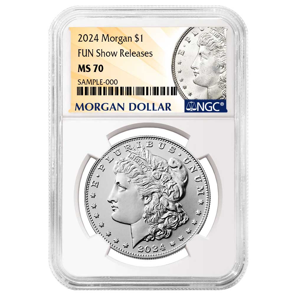2024 $1 Morgan Silver Dollar NGC MS70 Morgan Label Fun Show