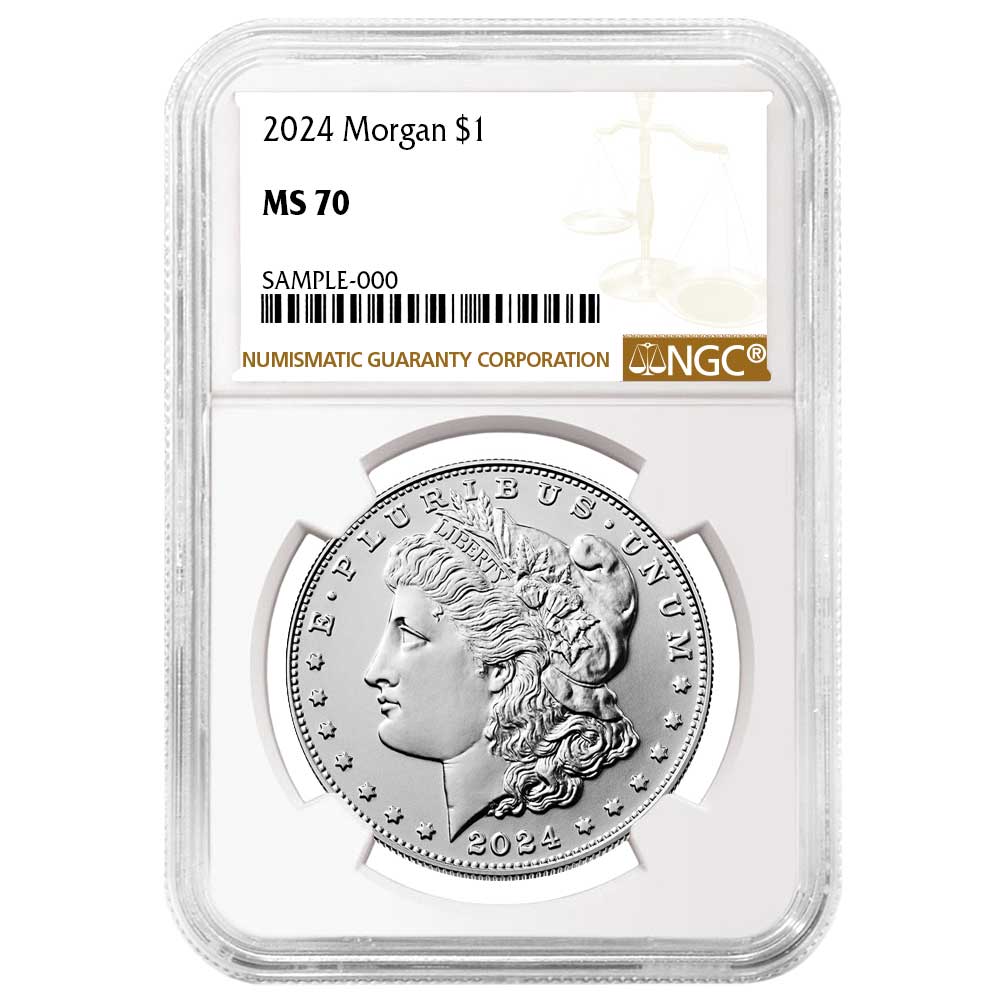 2024 $1 Morgan Silver Dollar NGC MS70 Brown Label - Pinehurst Coins