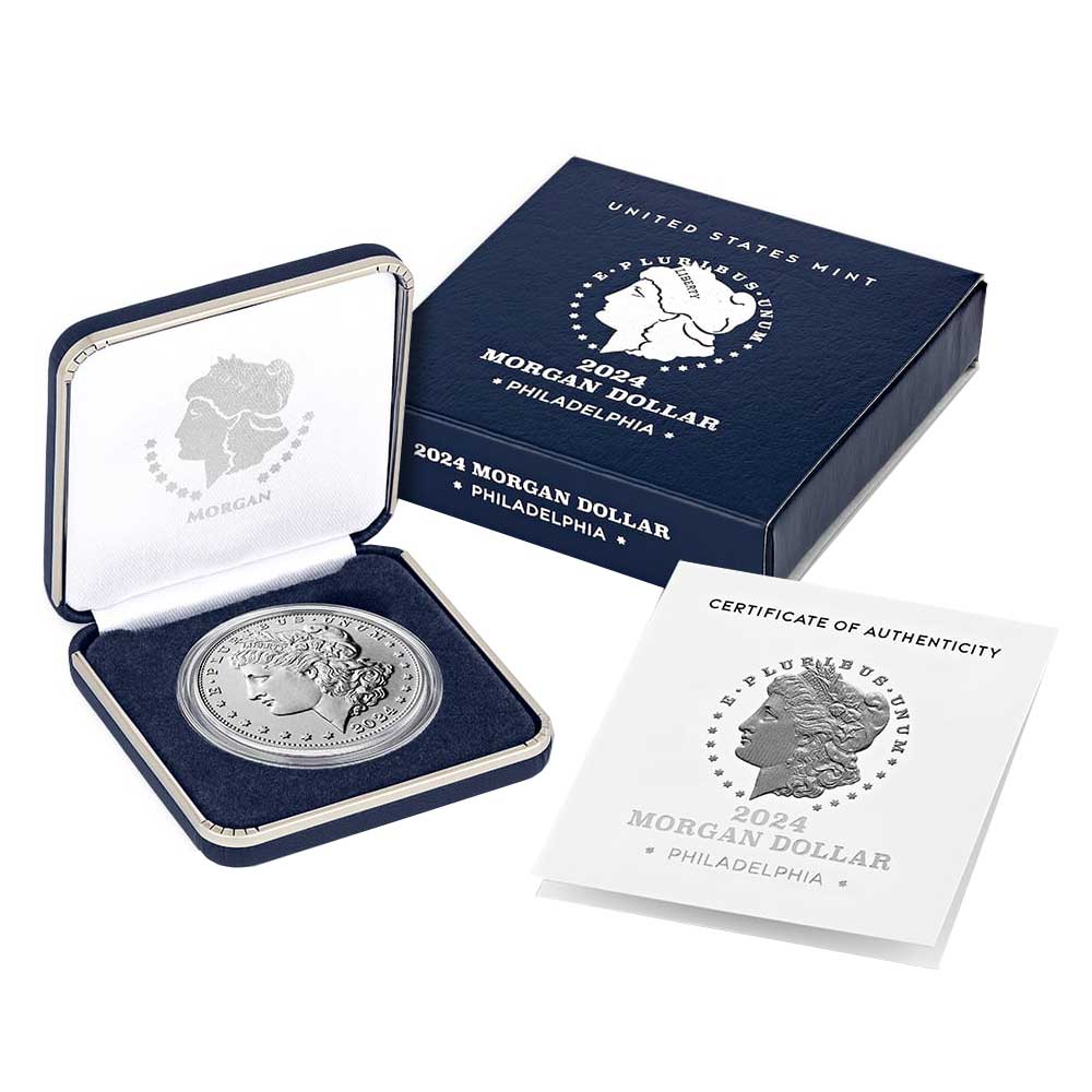 2024 $1 Morgan Silver Dollar Box, OGP & COA - Pinehurst Coins
