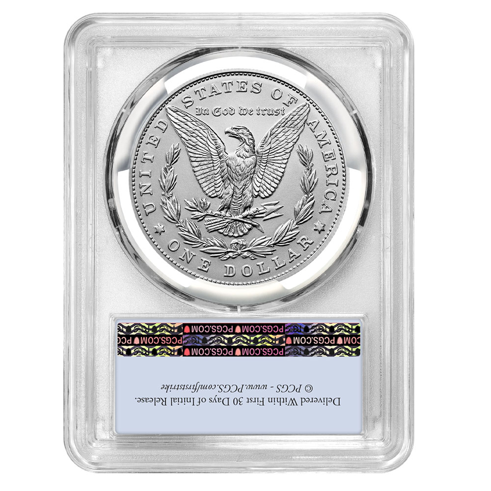2024 $1 Morgan Silver Dollar PCGS MS70 FS Flag Label - Pinehurst Coins