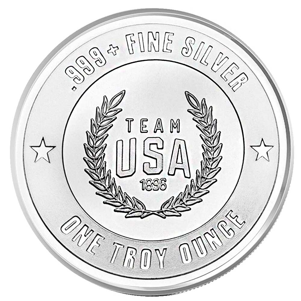 1 oz US Olympic Team .999 Silver Round - Pinehurst Coins