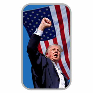 1 Troy oz Sunshine Mint Trump Fight Colorized .999 Fine Silver Bar