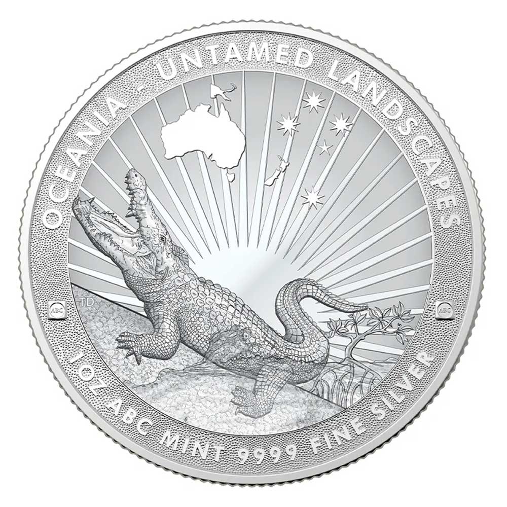 2024 $5 Silver Untamed Landscapes Crocodile 1 oz .9999 Fine