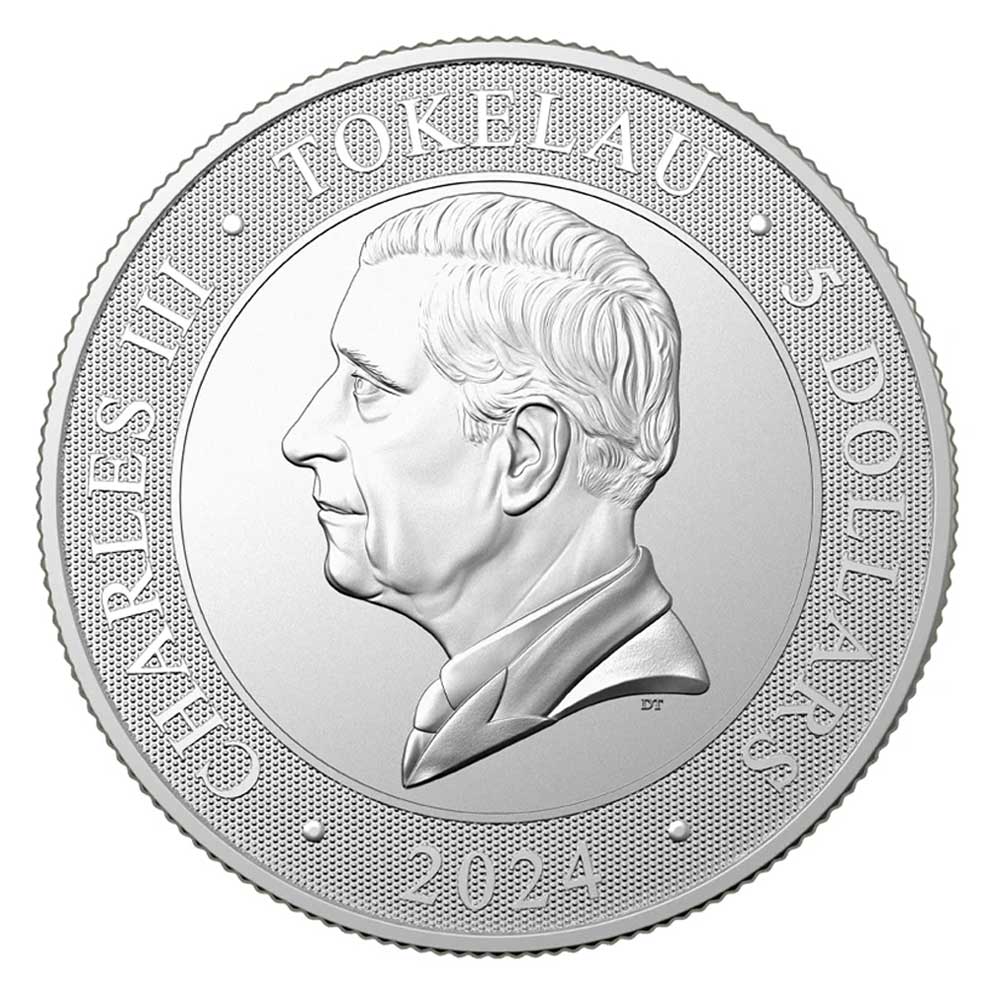 2024 $5 Silver Untamed Landscapes Crocodile 1 oz .9999 Fine