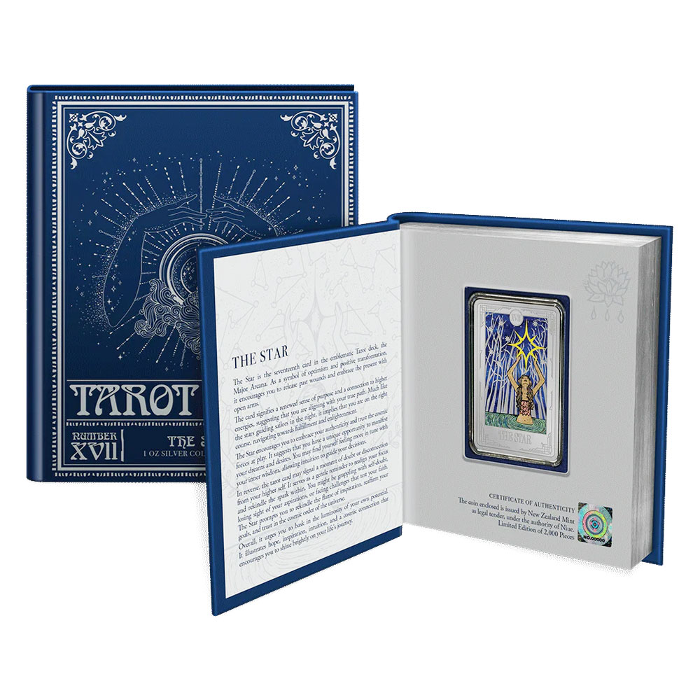 2024 ニウエ タロット銀貨 1オンス プルーフ 2024 ニウエ タロット銀貨