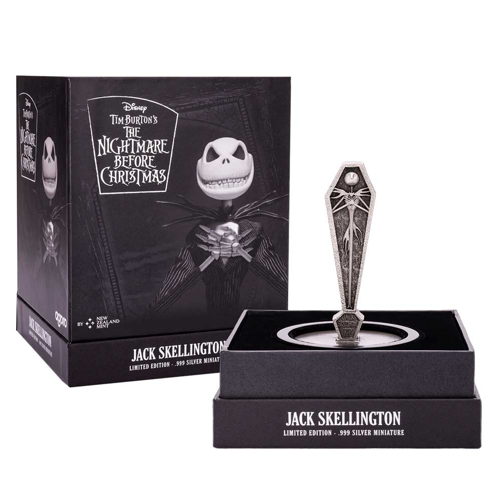 2024 Jack Skellington 150g Silver Miniature by Agoro - Pinehurst Coins