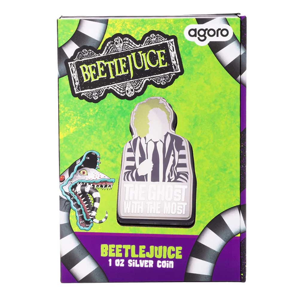 2024 Beetlejuice 1 oz Silver Coin By Agoro Mintage of 1000 - Pinehurst Coins