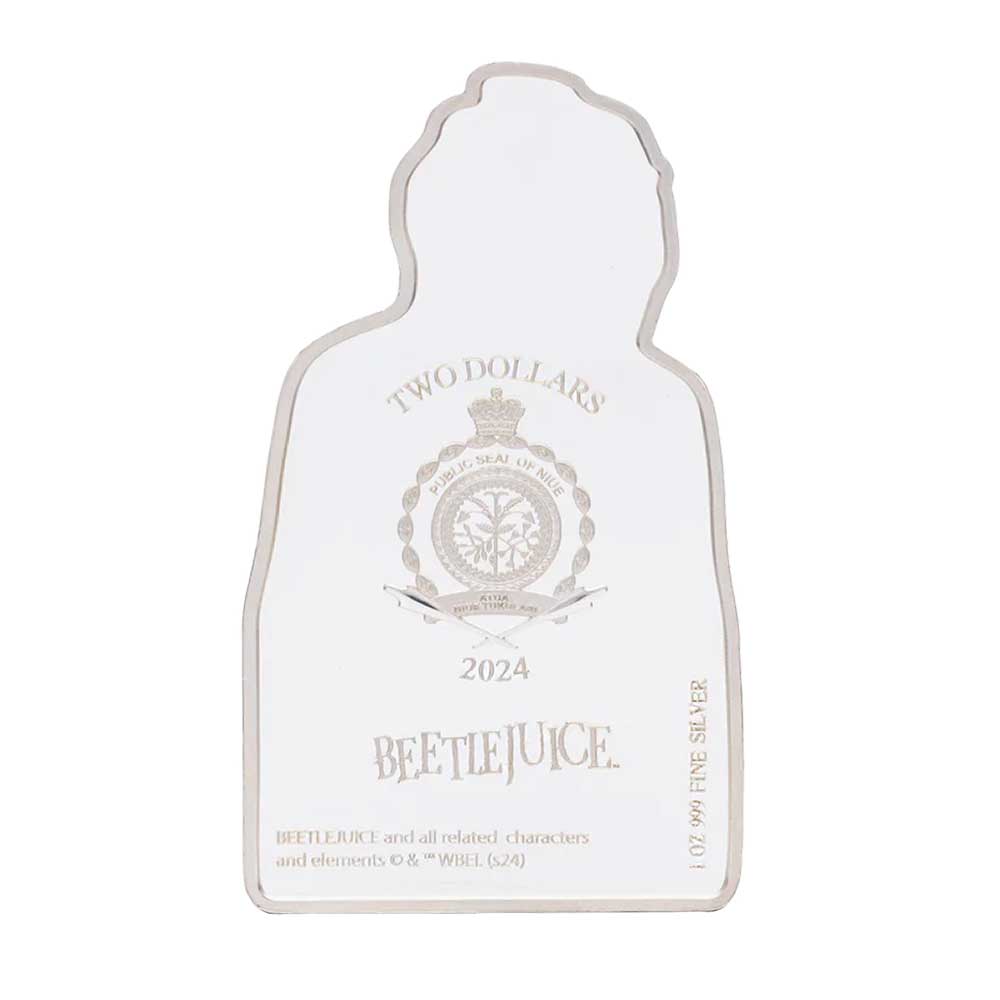 2024 Beetlejuice 1 oz Silver Coin By Agoro Mintage of 1000 - Pinehurst Coins