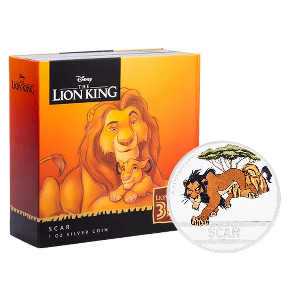 Lion King - Scar 1 oz Silver Coin - Pinehurst Coins