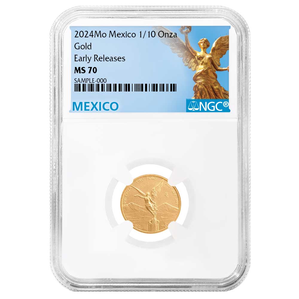 2024 Gold Mexican Libertad Onza 1/10 oz: Official Bullion Coin