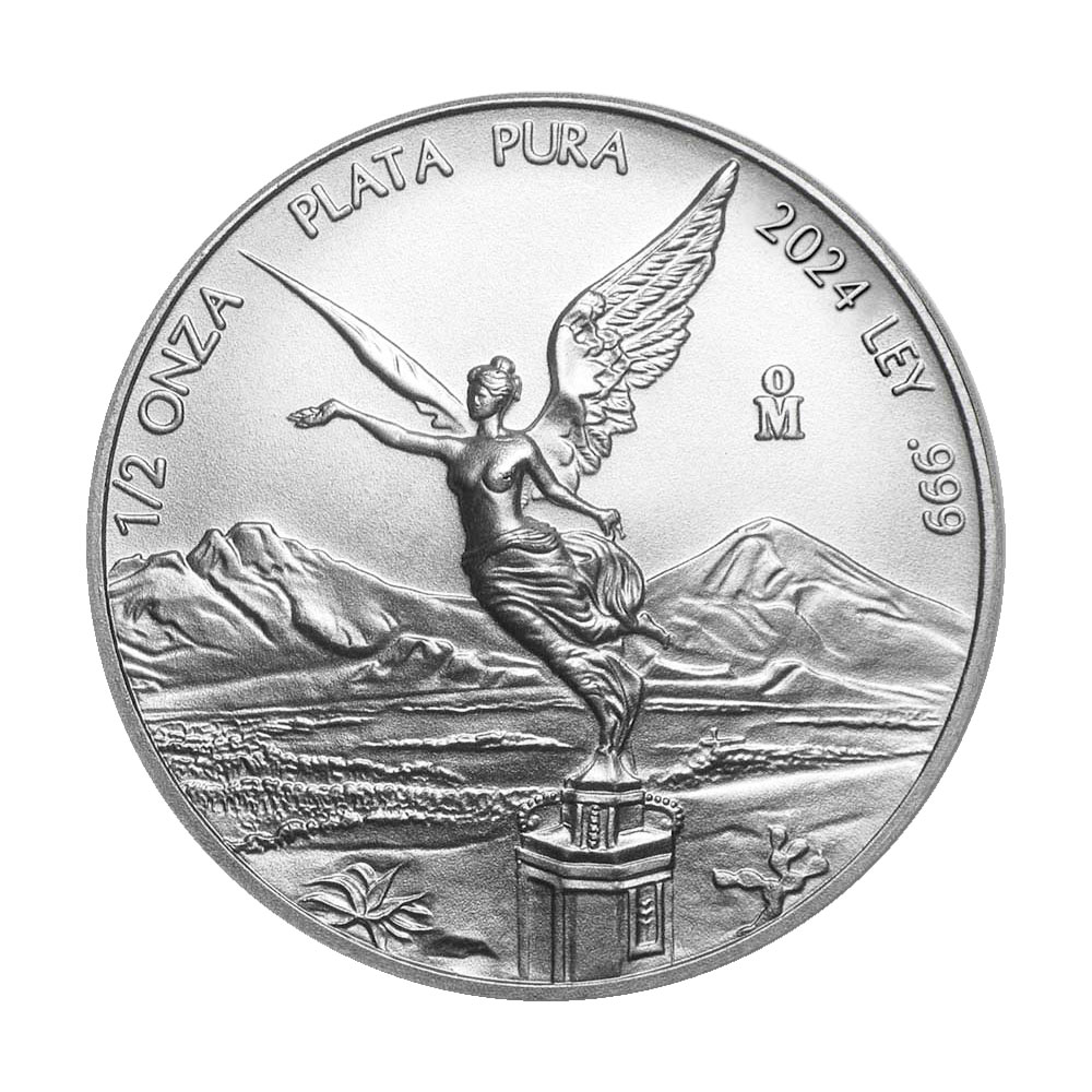 2024 Silver Mexican Libertad Onza 1/2 oz Brilliant Uncirculated