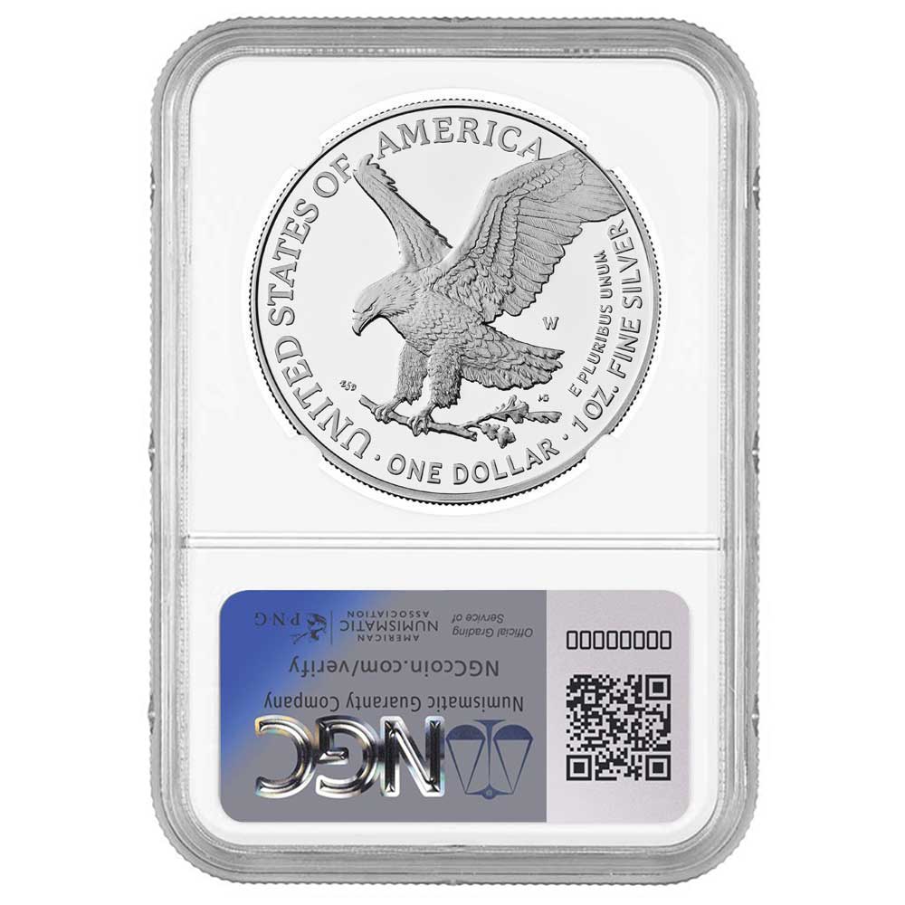 2025-W Proof $1 American Silver Eagle Brown Label - Pinehurst Coins