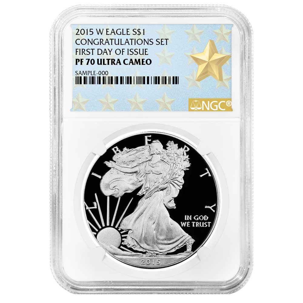 2015-W Proof $1 American Silver Eagle NGC PF70UC FDI - Pinehurst Coins