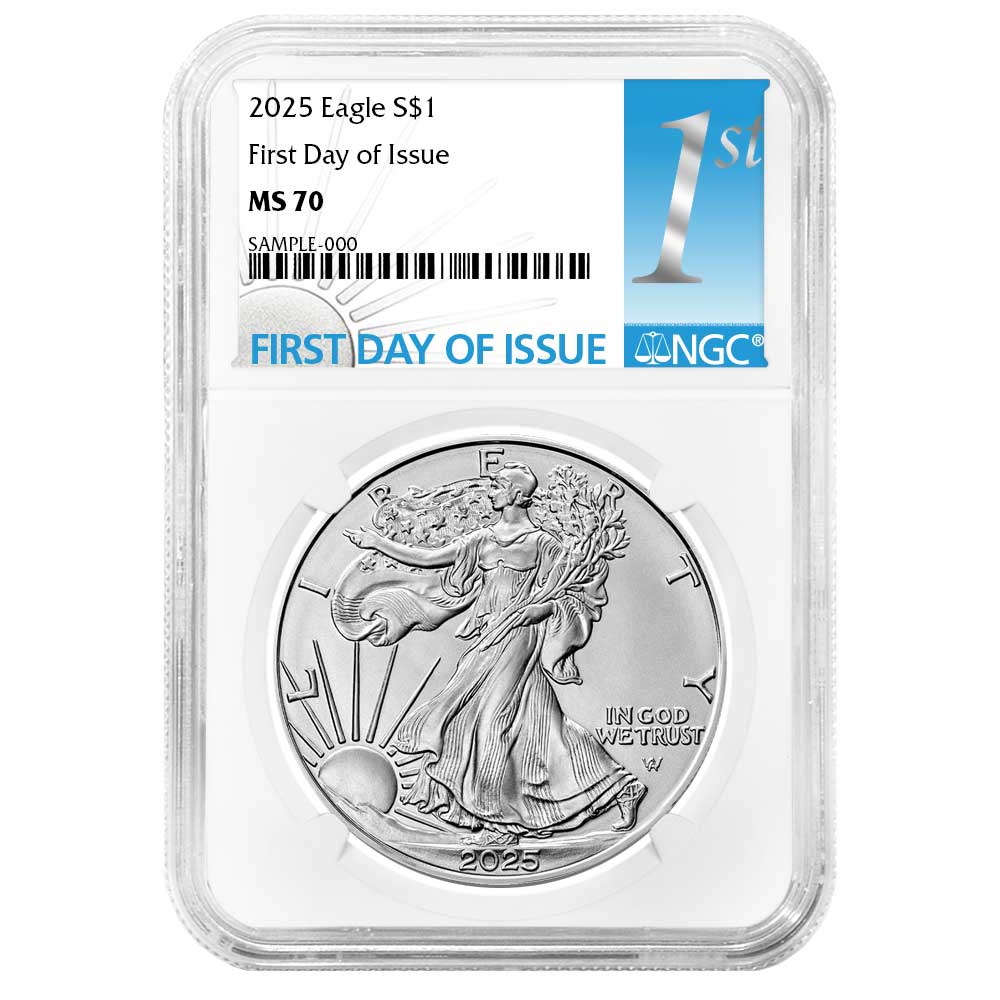 2025 $1 American Silver Eagle FDI First Label - Pinehurst Coins