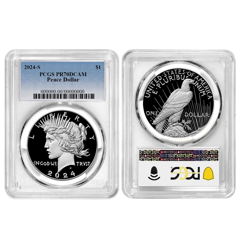 PCGS PR70DCAM 最高鑑定 2024-S モルガン ダラー 999銀貨 PCGS PR70DCAM 最高鑑定 2024-S モルガン ダラー 999銀貨