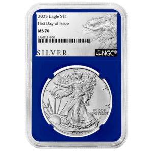 2025 $1 American Silver Eagle NGC MS70 FDI ALS Label Blue Core