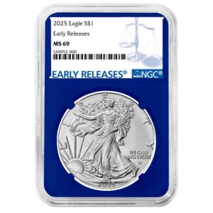 2025 $1 American Silver Eagle Trump Label - Pinehurst Coins