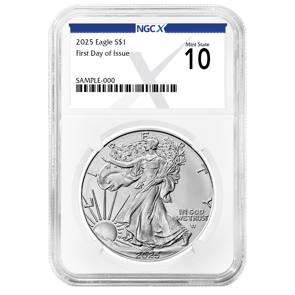 2025 $1 American Silver Eagle FDI X Label - Pinehurst Coins