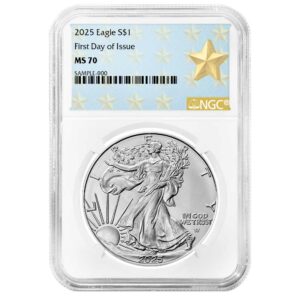 2025 $1 American Silver Eagle NGC MS70 FDI West Point Star Label
