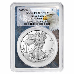 2025-W Proof $1 American Silver Eagle PCGS PR70DCAM FS Eagle Frame