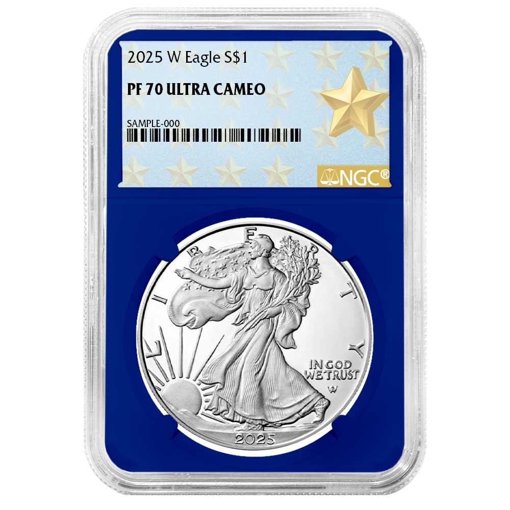2025-W Proof $1 American Silver Eagle West Point Star Label