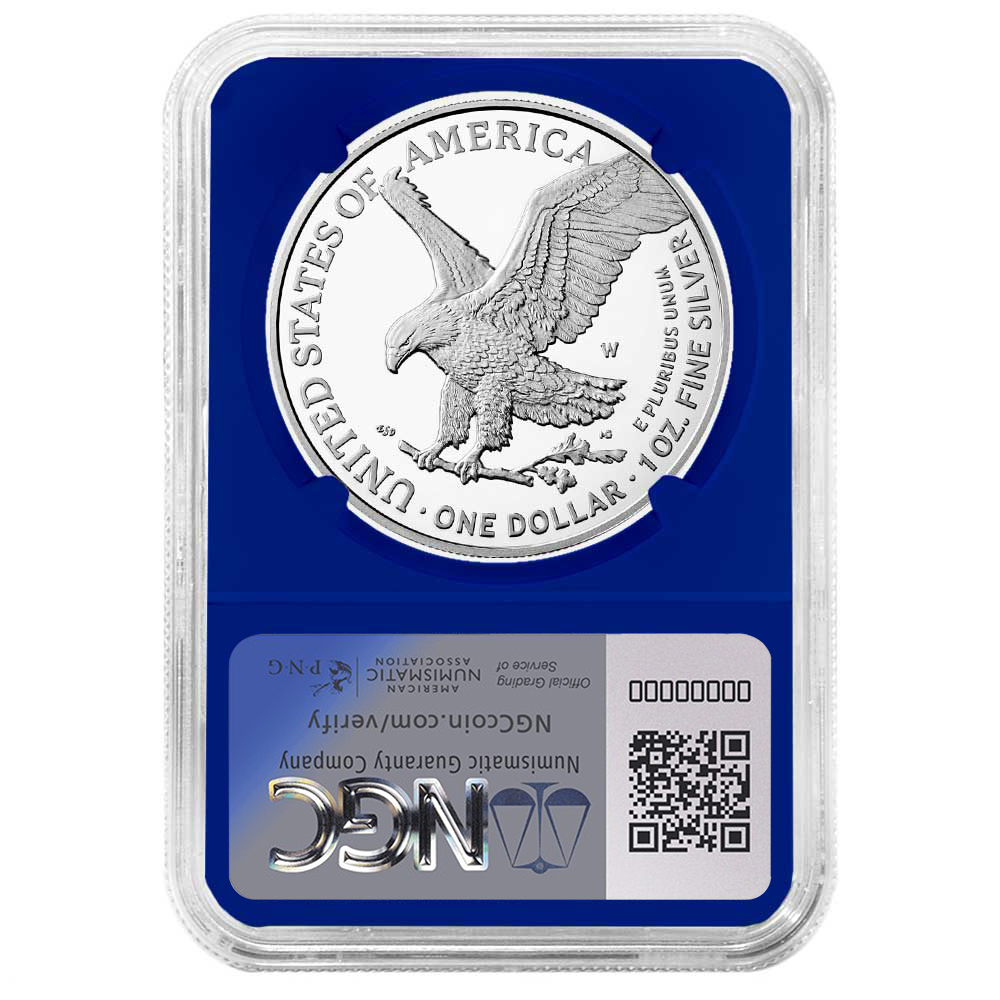 【NGC PF69UC】2025 英国初シルバーソブリン シールドマーク付き 2025-S Proof $1 American Silver Eagle Navy Privy NGC PF69UC ER