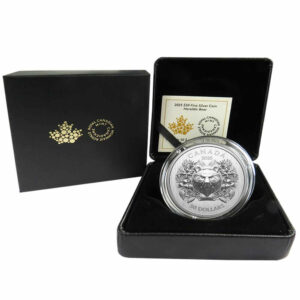 2025 Proof $50 Canadian Silver Heraldic Bear OGP & COA