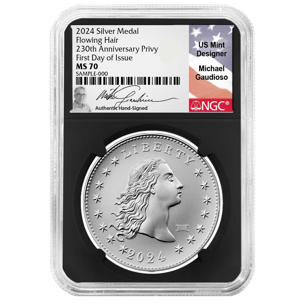 2024 230th Anniversary Flowing Hair Silver Medal 230 Privy NGC