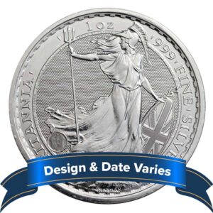 U.K. 2 Pound Silver Britannia .999 1 oz