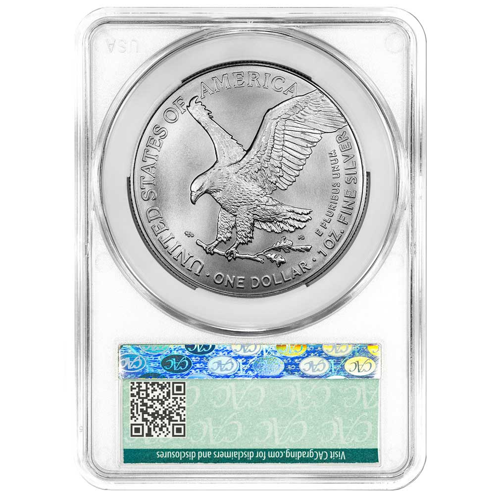 2024 (P) $1 American Silver Eagle Star Privy CACG MS69 - Pinehurst