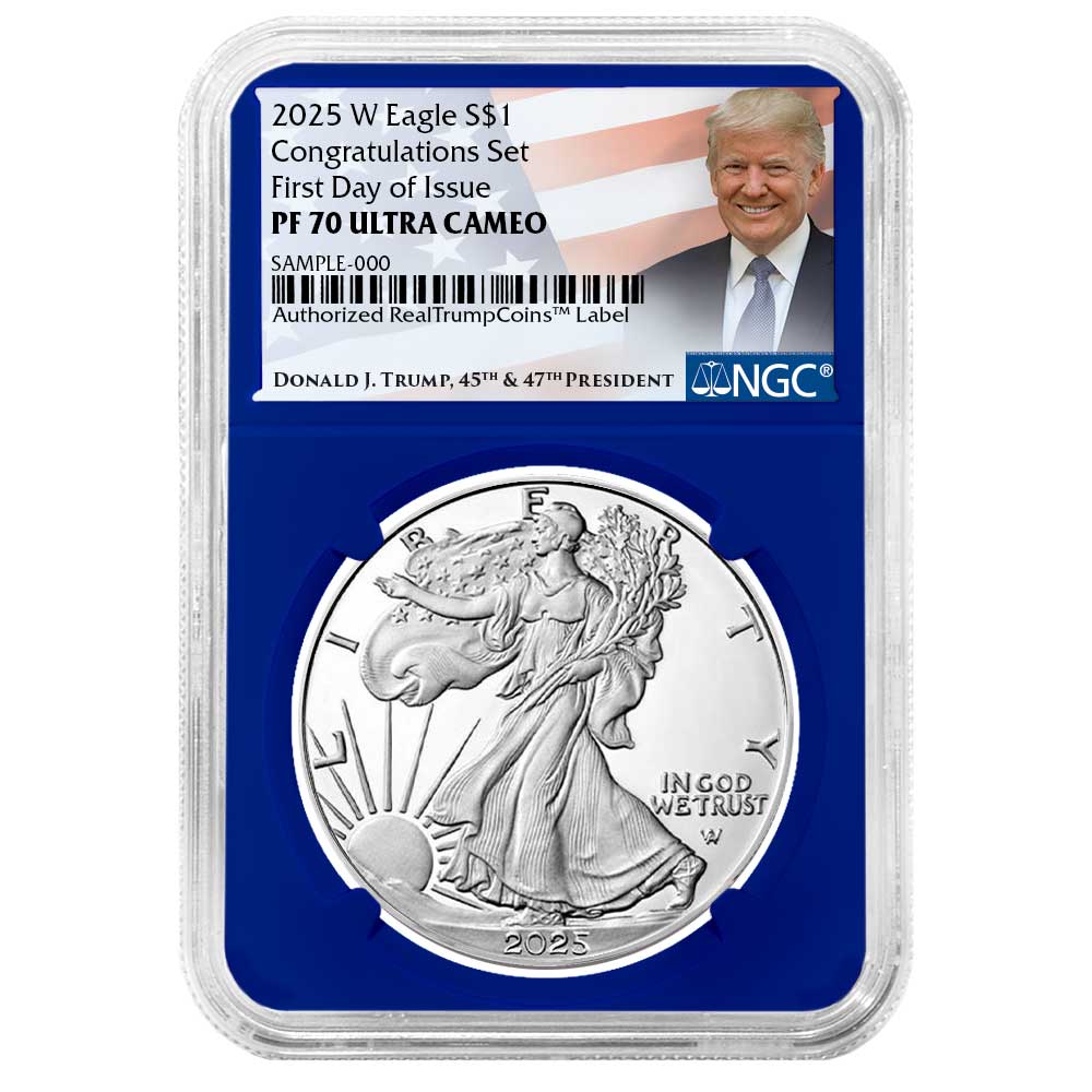 2025-W Proof $1 American Silver Eagle Congratulations Set FDI