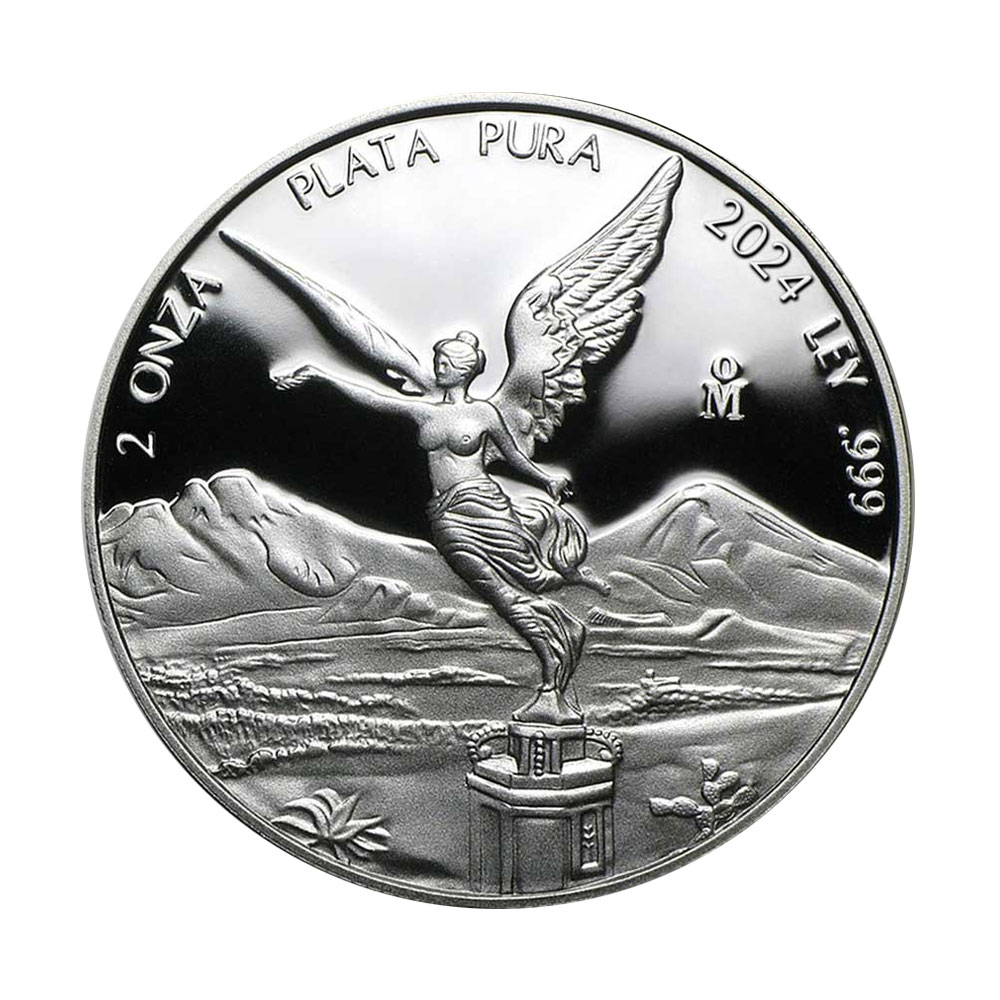 2024 2 oz Mexican Silver Libertad BU - Pinehurst Coins