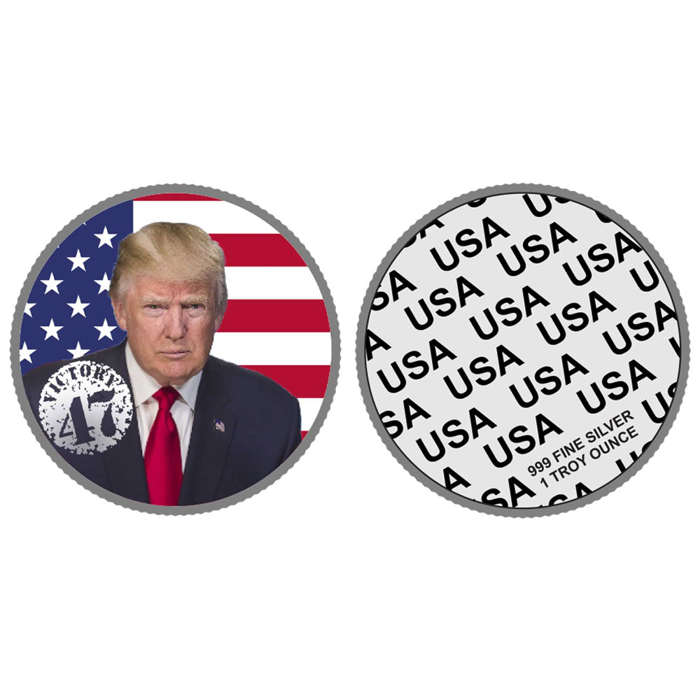 1 oz Sunshine Mint Trump Victory Colorized .999 Fine Silver Round -  Pinehurst Coins